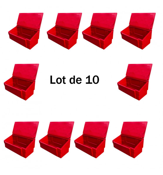 Bac à sable incendie/ à sel de déneigement 100L -Lot de 10 