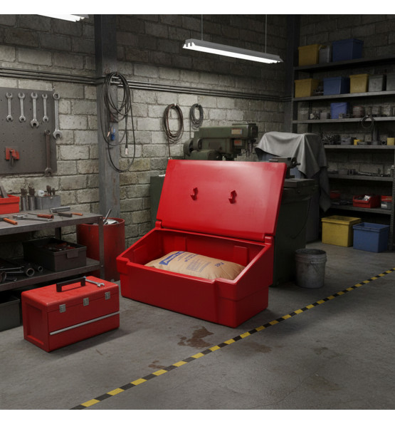 Bac à sable incendie/ à sel de déneigement 100L -Lot de 10 