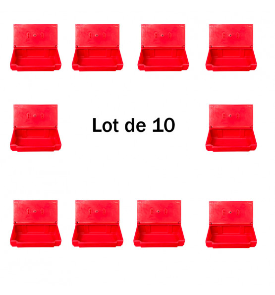 Bac à sable incendie/ à sel de déneigement 50L- Lot de 10