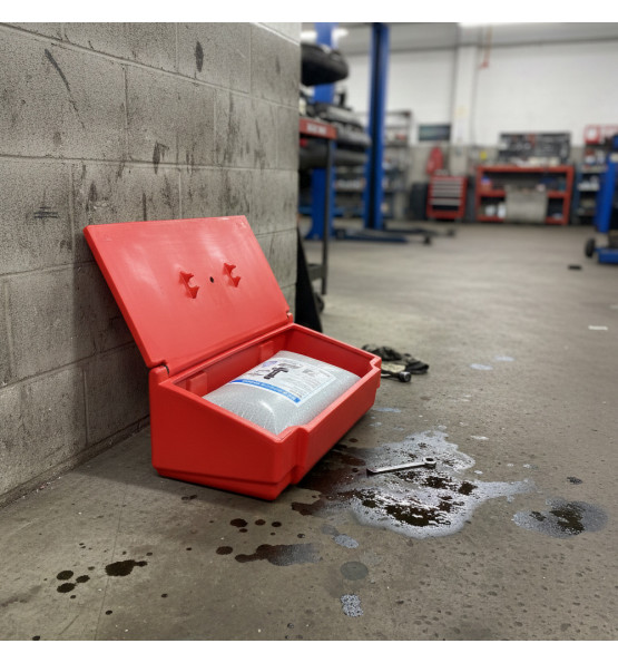 Bac à sable incendie/ à sel de déneigement 50L- Lot de 10