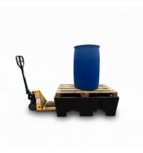 Bac de rétention palette europe  noire éco PE