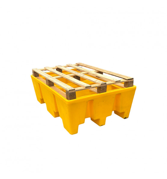 Bac de rétention PE palette europe standard- Lot de 6
