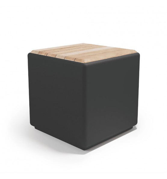 Pouf coffre CUBUS WOOD