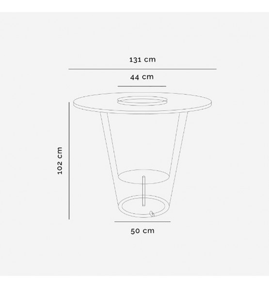 Table haute 2 en 1 OLLA TABLE HERBA