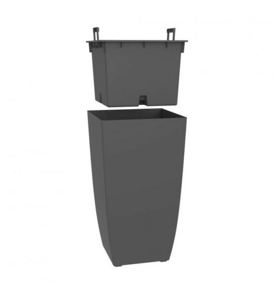Pot de fleur carré haut Diva Stone 42l