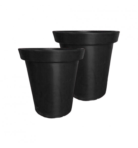 Pot de fleurs rond XXL Delight 75L- Lot de 2