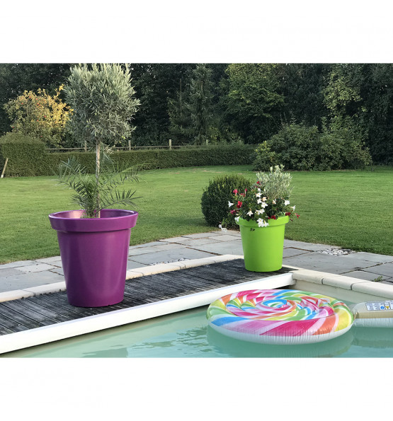 Pot de fleurs rond XXL Delight 200L - Lot de 12