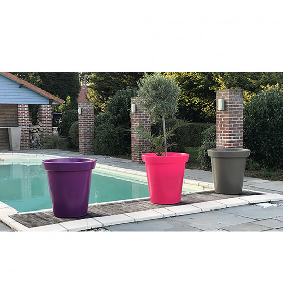 Pot de fleurs rond XXL Delight 200L - Lot de 12