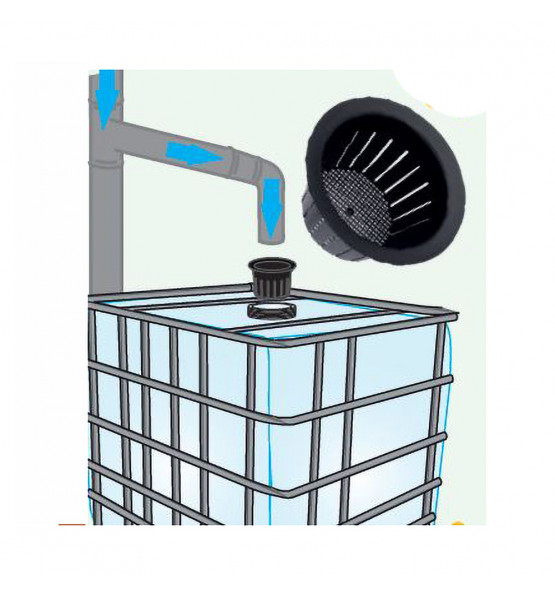 Filtre pour cuve de récupération d'eau de pluie IBC