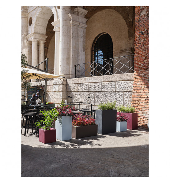 Jardinière basse style muret Shio cassa maxi 80l