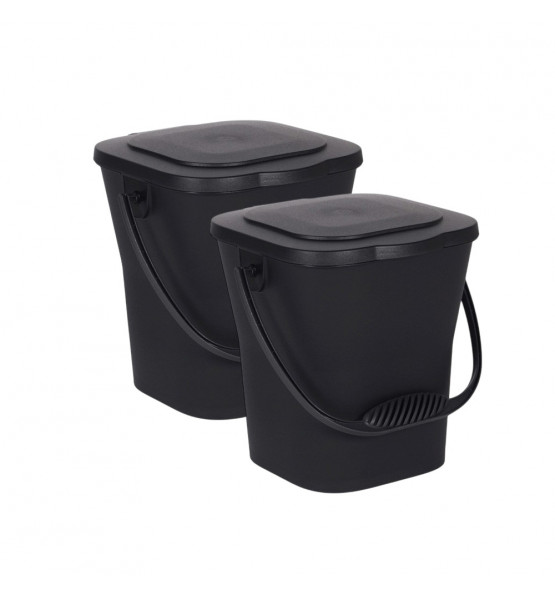 Lot de 2 Poubelles à compost 6L
