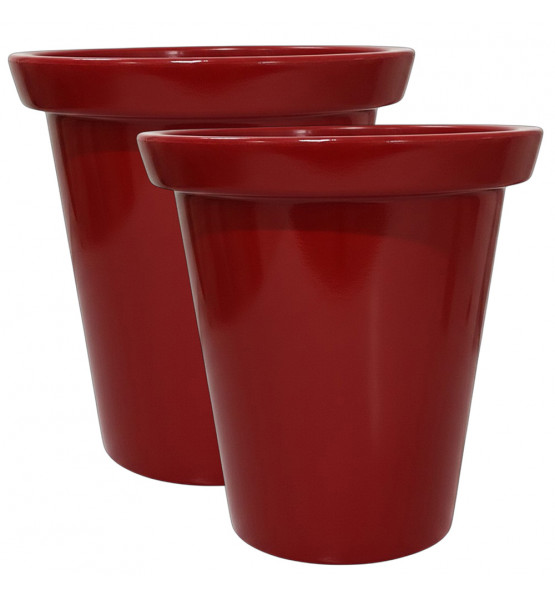 Pot de fleurs rond XXL Delight 760L-Lot de 2 - Plast'Up Rotomoulage