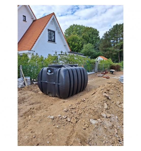 Cuve de stockage d'eau enterrée horinzontale 4000l