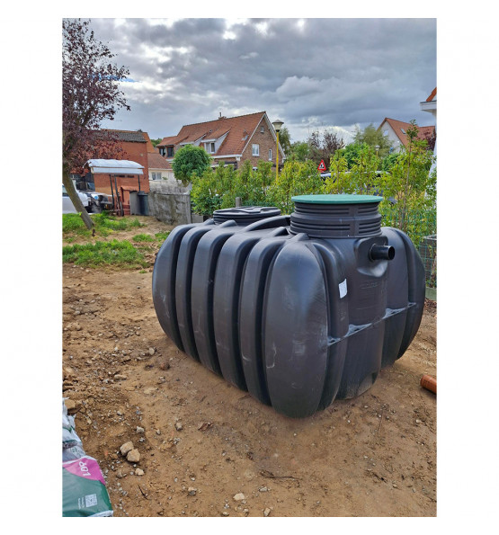 Cuve de stockage d'eau enterrée horizontale 5000l 
