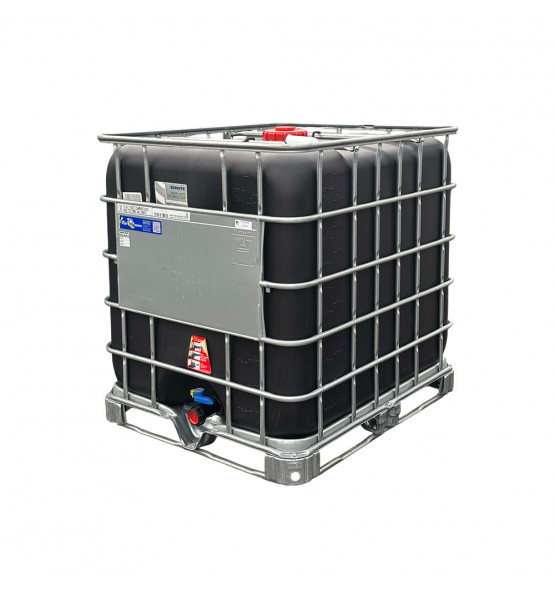 Cuve de stockage 1000L IBC poche rénovée grillage opaque noire-Bouchon diamètre 22 cm