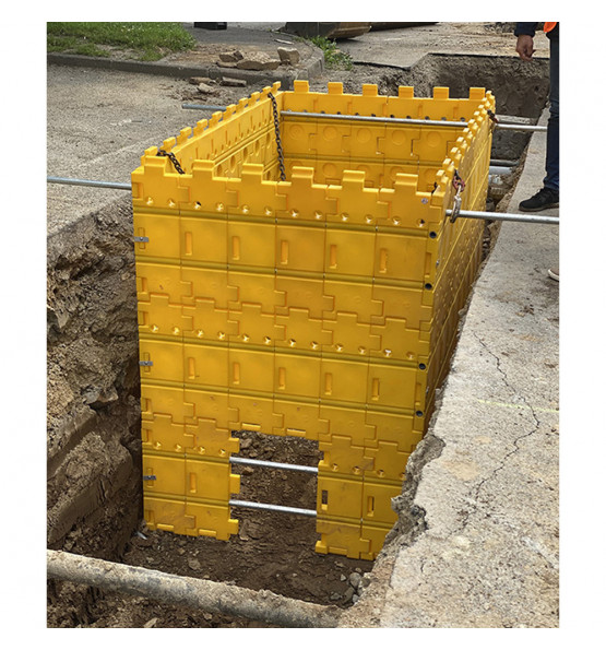 Blindage de fouilles léger Légo- KIT 3- 1.5x1x0,65m