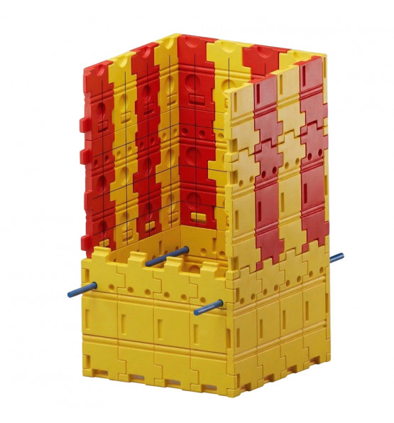 Garde corps pour blindage de fouilles plastique lego-KIT8-2x2x1.09m