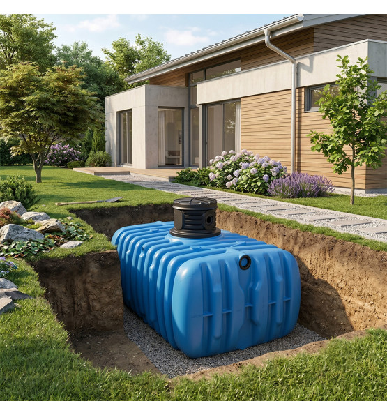 Cuve de récupération d'eau de pluie 7000L enterrée – Garantia