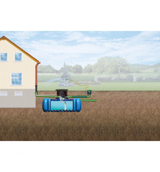 Cuve de récupération d'eau de pluie 7000L enterrée - Kit Jardin – Garantia