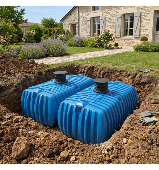 Cuve de stockage d’eau 10 000L enterrée - Kit Jardin - Garantia