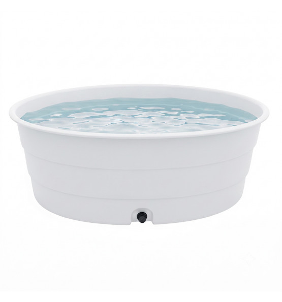 Piscine Hors-Sol 1300L Blanche - Plast'Up Rotomoulage