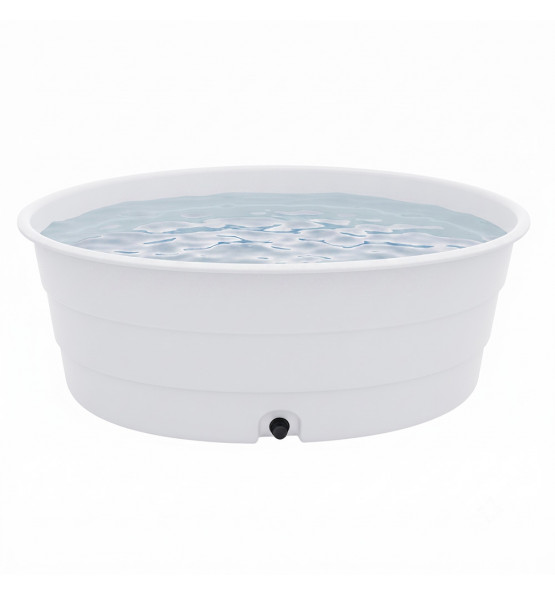 Piscine Hors-Sol 1900L Blanche - Plast'Up Rotomoulage