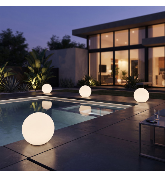 Boule lumineuse sans fil Ø 50 cm avec kit d'éclairage inclus