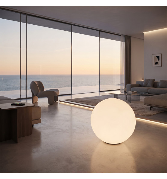 Boule lumineuse sans fil Ø 65 cm avec kit d'éclairage inclus