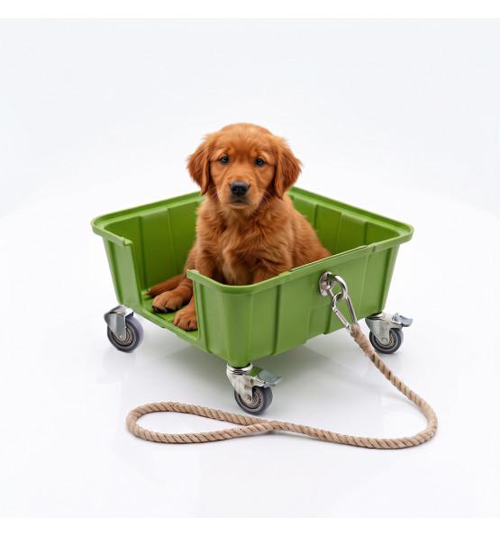 Chariot pour chien Canicar-Plast'Up Rotomoulage