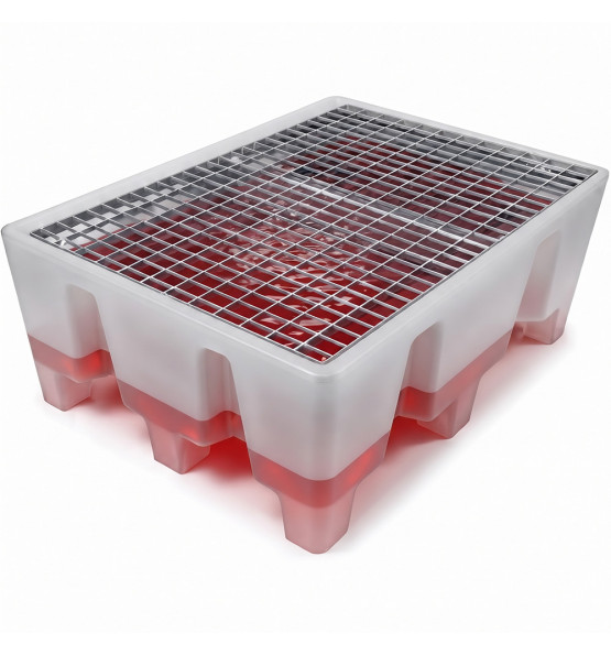 Bac de rétention naturel pour palette Europe - Plast'Up Rotomoulage