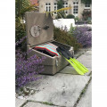 100L GARDEN BOX WITH PADLOCKABLE CLOSING SYSTEM FOR STORAGE AND STOWAG...