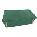 GREEN 100L FOOD/MULTIPURPOSE STORAGE BIN WITH FROGS+PADLOCK FOR SAFE A...