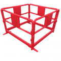 RED SAFETY BARRIER-BOARD SYSTEM HDPE TRAFFIC-LINE BATCH OF 5