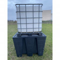 CUVE DE STOCKAGE 1000L IBC POUR EAU LIQUIDES ET CARBURANTS UN POCHE RE...