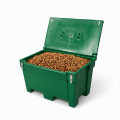 Green 300l food/multipurpose storage bin with frogs for safe and dry s...