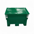 Green 300l food/multipurpose storage bin with frogs+ padlock for safe...