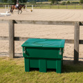 Green 300l food/multipurpose storage bin with frogs+ padlock for safe...