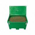 Green 300l food/multipurpose storage bin with frogs+ padlock for safe...