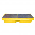 70l stackable retention tray with grating