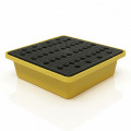 30l stackable retention tray with grating