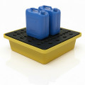 30l stackable retention tray with grating