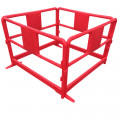 Barriere de chantier rouge BC 15- lot de 5