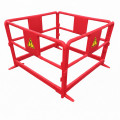 Barriere de chantier rouge BC 15- lot de 5