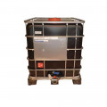 Cuve de stockage 1000L IBC poche rénovée grillage opaque noire