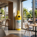 Bouteille géante de collecte des bouteilles plastiques