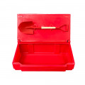 Bac à sable incendie/ à sel de déneigement 50L + pelle- Lot de 10