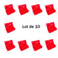 Bac à sable incendie/ à sel de déneigement 50L + pelle- Lot de 10