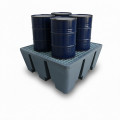 Bac de rétention PEHD 475L Eco pour 4 fûts - Lot de 5-Plast'Up Rotomou...