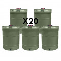Cuve de stockage eau 3000L-Lot de 10
