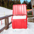 Bac à sable incendie/ à sel de déneigement 140L + pelle- Lot de 16